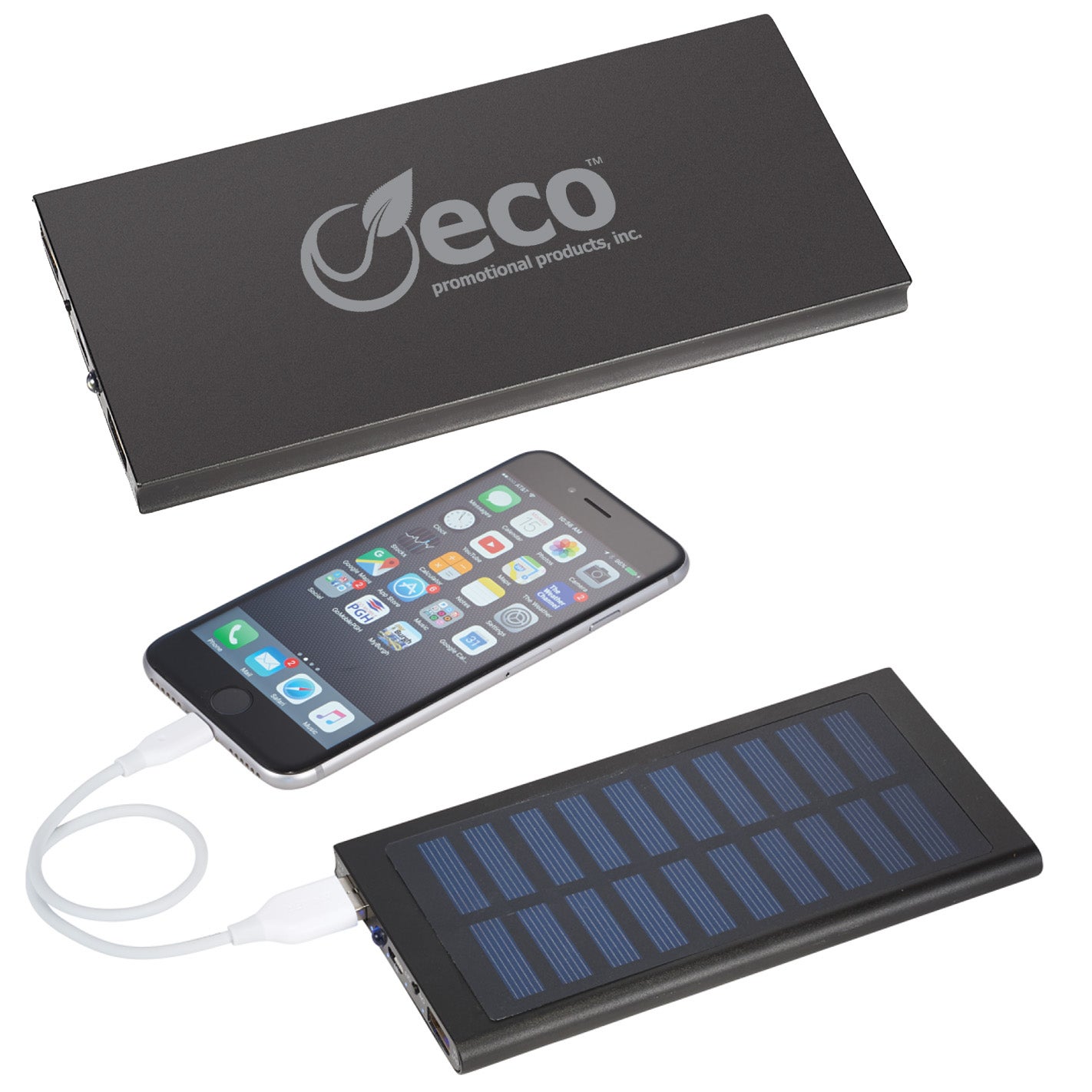 Solar Power Bank 8000 mAh RoHS Compliant Eco Promotional Products